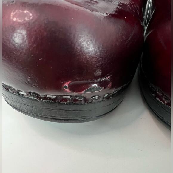 Dansko Burgundy Maroon Patent Leather Nursing Slip On Mule Work Shoes 8.5-9 39 - Picture 11 of 11